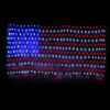 American Flag String Lights 390Pcs LED Beads Flag Net Light Waterproof Patriotic Flag Lamp w/ Plug for Garden Patio July 4th National Day Independence