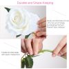 10 Pcs Artificial Rose Simulation Fake Flowers (White)