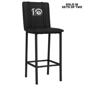 Bar Stool 500 with Brooklyn Nets Commemorative Logo Set of 2