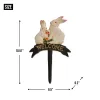 WELCOME RABBIT CAST IRON GARDEN STAKE