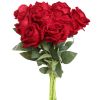 10 Pcs Artificial Rose Simulation Fake Flowers(Red)