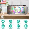 RGB Color LED Digital Alarm Clock Electric Alarm Clock with 8 Alarm Sounds 8 Font Colors 16 Adjustable Volumes 5 Dimmer Modes 3 Alarm Settings Mirror