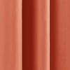 52 x 84 inch Solid Orange Apricot Thermal Blackout Curtain Panels - Set of 2