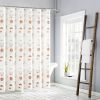 72-inch Cream White Orange Sunset Bohemian Pattern Shower Curtain