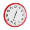 Round Wall Clock Silent Non-Ticking 10-inch Precise Quartz Battery Operated Hanging Clock for Home Office School