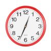 Round Wall Clock Silent Non-Ticking 10-inch Precise Quartz Battery Operated Hanging Clock for Home Office School