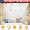 DIY Wall Clock 3D Mirror Surface Sticker Modern Art Wall Clock Home Office Decors Big Number Watch