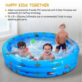Large PVC Inflatable Foldable With  Suitable For 3 Kids Swimming Ball Pool With Customizable  Printing (Option: 1pc)