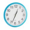 Round Wall Clock Silent Non-Ticking 10-inch Precise Quartz Battery Operated Hanging Clock for Home Office School