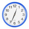 Round Wall Clock Silent Non-Ticking 10-inch Precise Quartz Battery Operated Hanging Clock for Home Office School